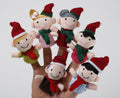 6-Piece Christmas Finger Puppet Set