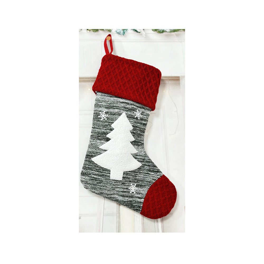 Festive Knitted Christmas Stocking