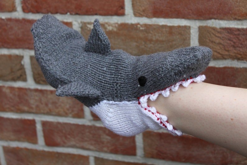 Funky Knitted Animal Bite Socks